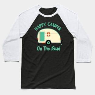 Camper On The Road Funny Camping Baseball T-Shirt